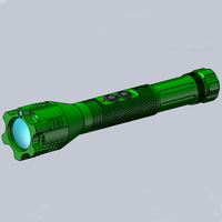 手持平行光束绿色LED照明器与绿色激光指针为黑暗区域照明