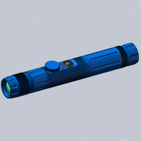 军事防御轨道安装焦点可调蓝色 LED 照明器战术激光手电筒指示器